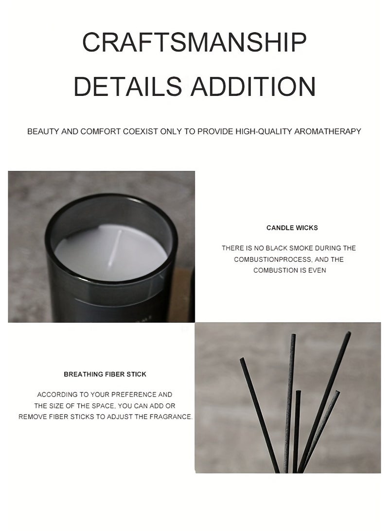 Candle Reed Diffuser and Scented Candle Gift Set , a Unique Birthday Present for Your Girlfriend, Suitable for Both Men And Women, Perfect for Valentine'S Day. - Image 4