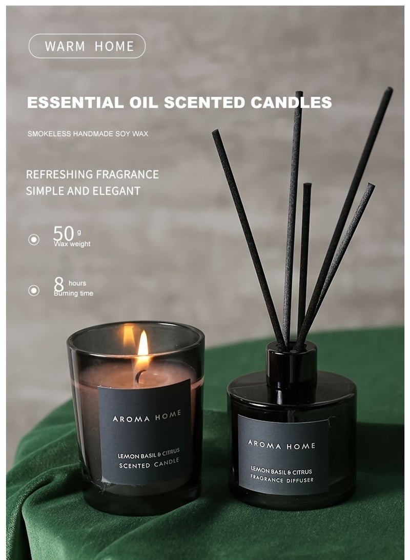 Candle Reed Diffuser and Scented Candle Gift Set , a Unique Birthday Present for Your Girlfriend, Suitable for Both Men And Women, Perfect for Valentine'S Day. - Image 3