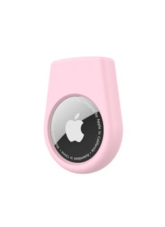 Generic For Apple AirTag Anti-loss Device Silicone Protective Case Buckle Pin Children And The Elderly Positioning Tracking Protective Case-Color:Pink-Applicable Models:AirTag  - Image 1