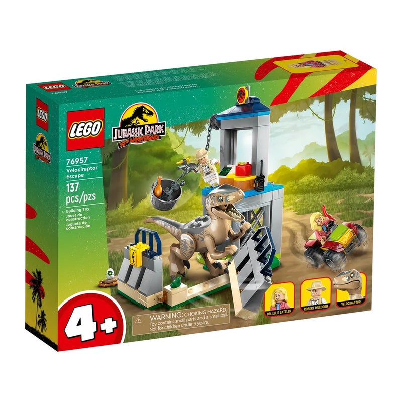 LEGO - Velociraptor Escape 137 Pieces - 76957 - Image 1