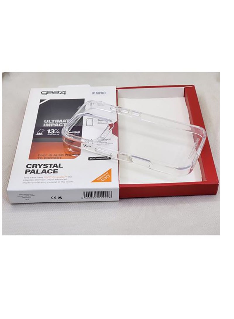 جيرفور غطاء هاتف من جير 4 حماية متقدمة ضد الصدمات وتصميم نحيف وقوة تحمل قصوى لموبايل ايفون 16 برو - شفاف iphone 16 pro - Image 1