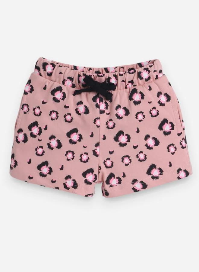 victor and jane All-Over Printed Cotton T-Shirt and Shorts Set