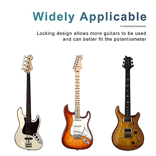 SAPHUE 4 Pcs Metal Volume Tone Dome Tone Guitar Speed Control Knobs with Allen Keys Screws Set for Fender Strat Telecaster Gibson Les Paul Electric Guitar or Bass (Chrome) - Image 5