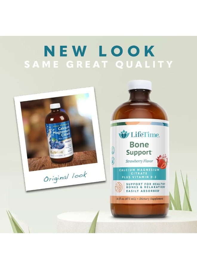 Lifetime Lifetime Vitamins - Liquid Calcium Magnesium Citrate Natural Strawberry Flavor - Image 3