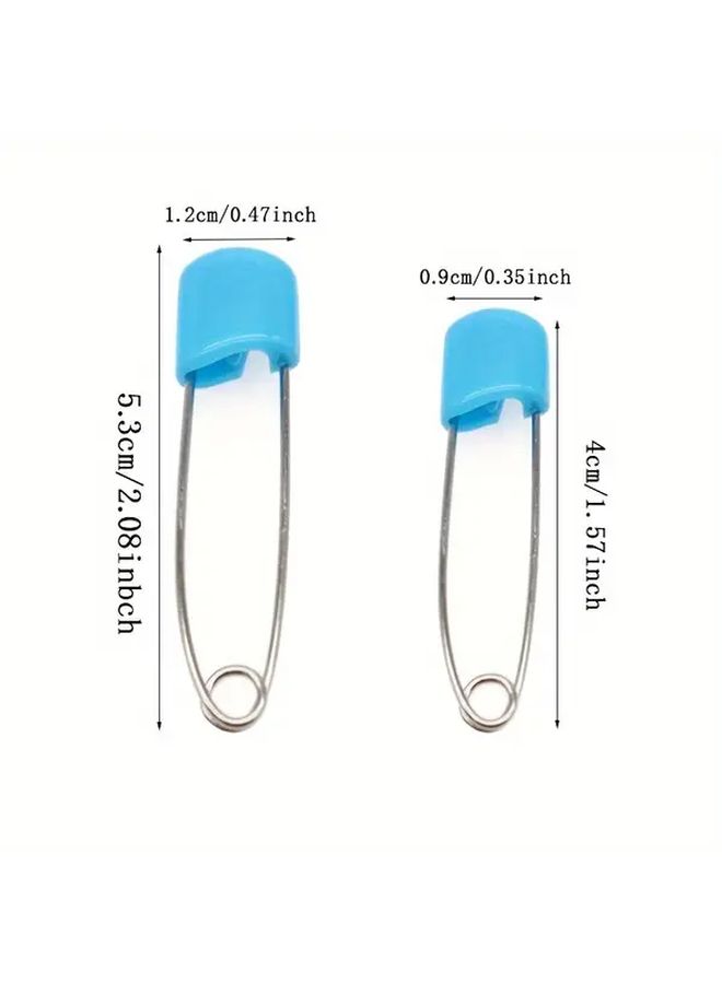 Small 18PCS Plastic Safety Pins Locking Design Candy Colors For Clothing DIY - Image 3