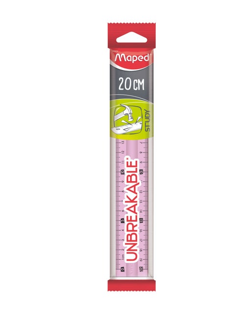 Maped unbreakable Flat Ruler 20cm Multicolored