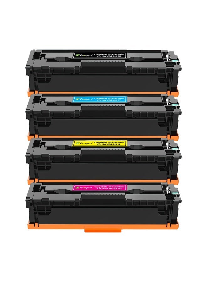 Prospect Toner Cartridge 410A Full Set CF410A BK CF411A CY CF412A YL CF413A MG Compatible Cartridges with HP Printers Color LaserJet Pro MFP Pro M452dn M452dw M452nw MFP M377dw M477fdn M477fdw M477fnw ( Black Cyan Yellow Magenta 4-Pack ) - Image 4