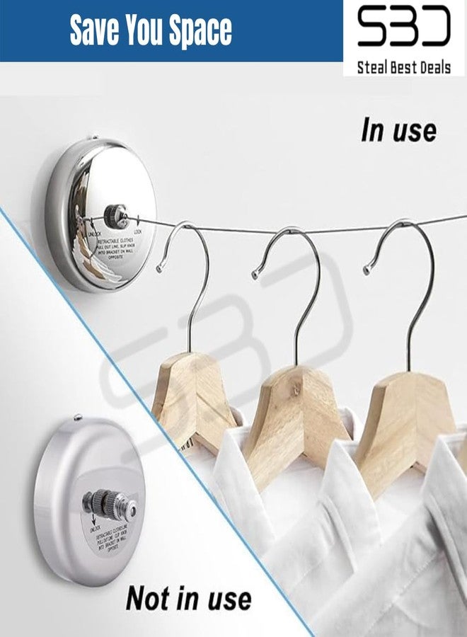 SBD Multi Purpose Stainless Steel Adjustable Retractable and Lockable Cloth Line (1) - Image 4