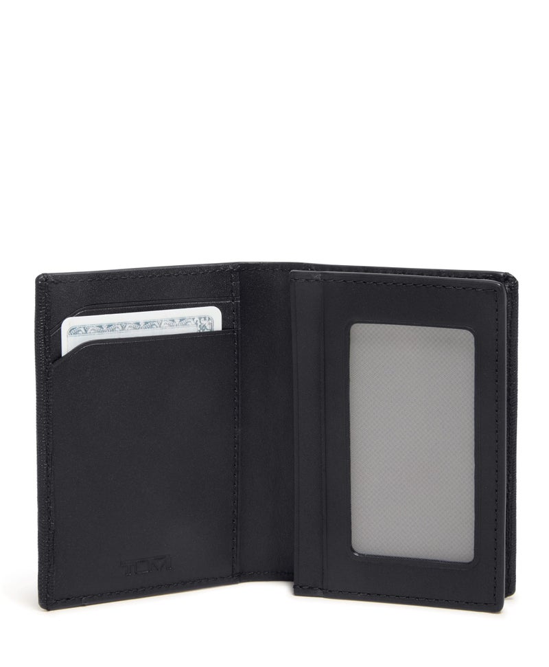 Tumi Mens Gusseted Card Case Black Embossed One Size - Image 2