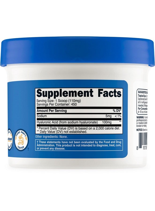 Nutricost Hyaluronic Acid Powder 50 Grams - Water Soluble, Fine Powder, Gluten Free, Non-GMO - Image 5