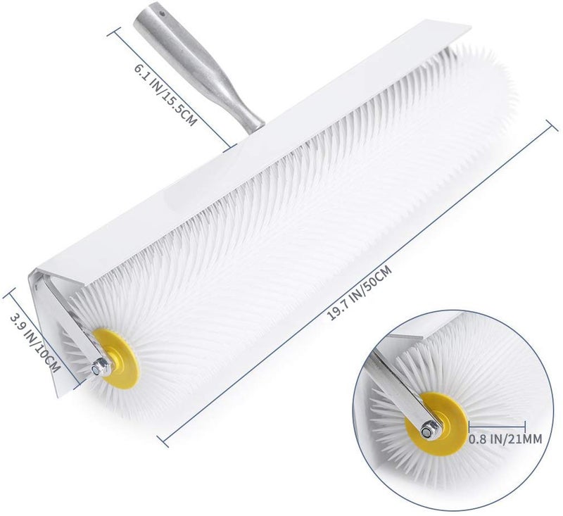 Navegando Spiked Roller for Self Leveling Concrete & Epoxy Floors - 21mm Spikes 500x100mm Bubble Remover Tool with Splash Guard - Industrial Floor Leveling, Waterproofing Tools - Image 3