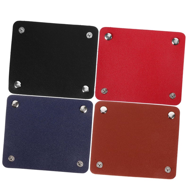 8 Pcs Leather Luggage Handle Wraps Squeeze Design Suitcase Grip Covers Travel Accessories - Image 2