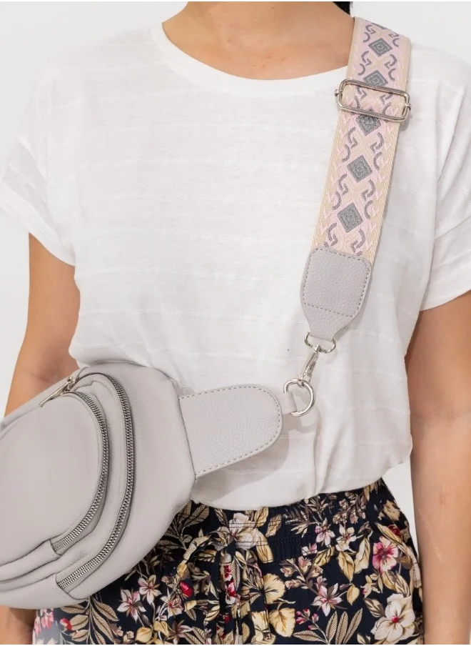 HaILYS Sophisticated Gray Sling Bag
