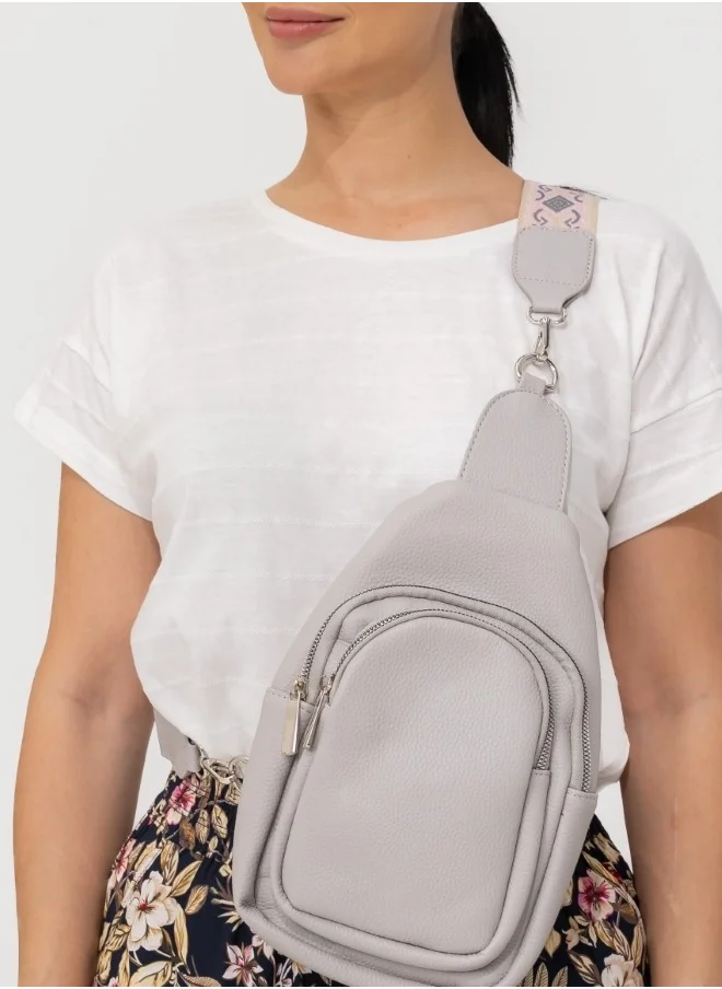 HaILYS Sophisticated Gray Sling Bag