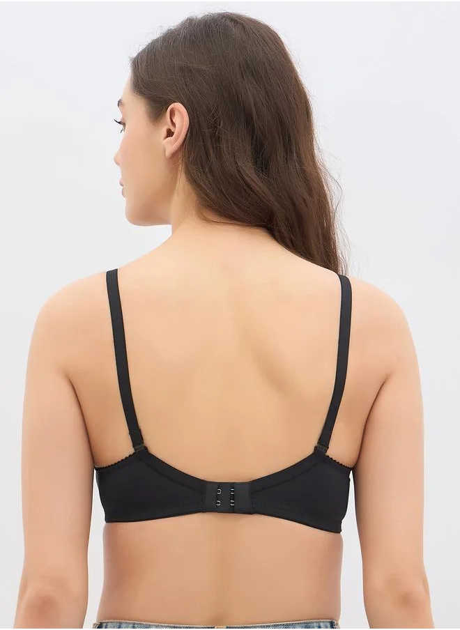 Clovia Clovia Set of 2 - Padded Non-Wired Full Coverage T-Shirt Bra