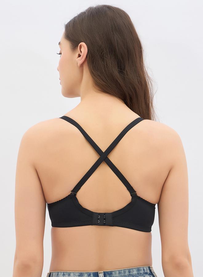 Clovia Set of 2 - Padded Non-Wired Full Coverage T-Shirt Bra - Image 4