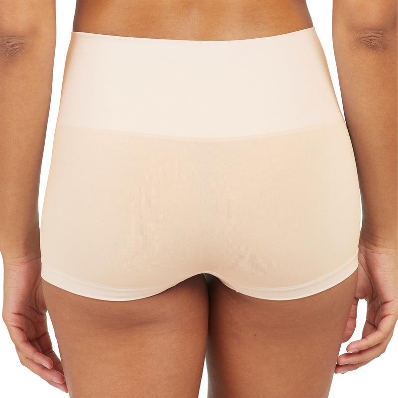 Spanx Women's Everyday Shaping Panties Seamless Boyshort Soft Nude Boy Shorts MD - Image 3