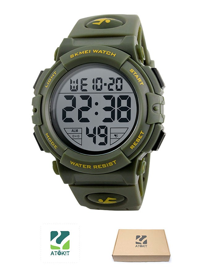 Men's Outdoor Sport Waterproof Resin Digital Watch 1258 - Image 1