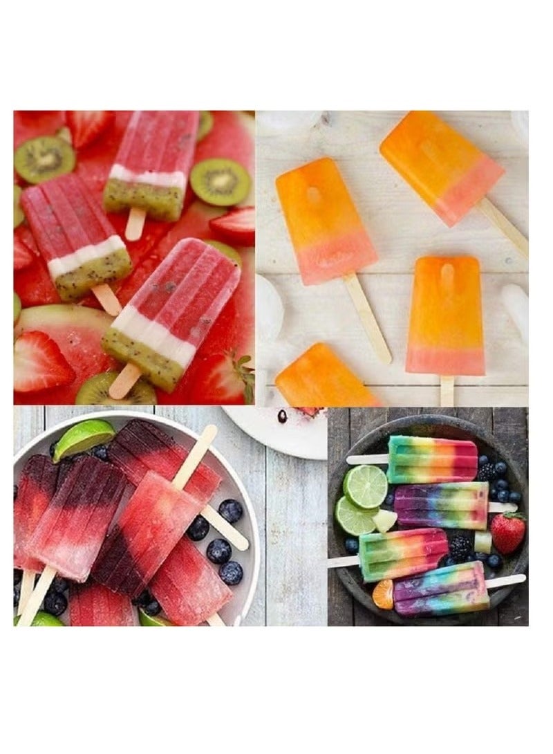 Wooden Craft Sticks for Ice Cream, Popsicle, Wax, Resin Stirring, Kids Art Supplies (200 Pieces) - Image 4