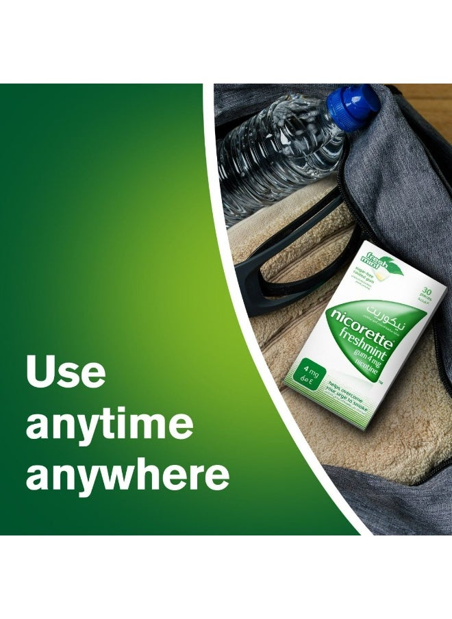 nicorette - Nicorette 4Mg Freshmint Gum 30S - Image 1