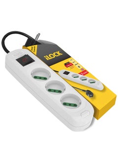 Power Strip 3 Outlets Without Earthing