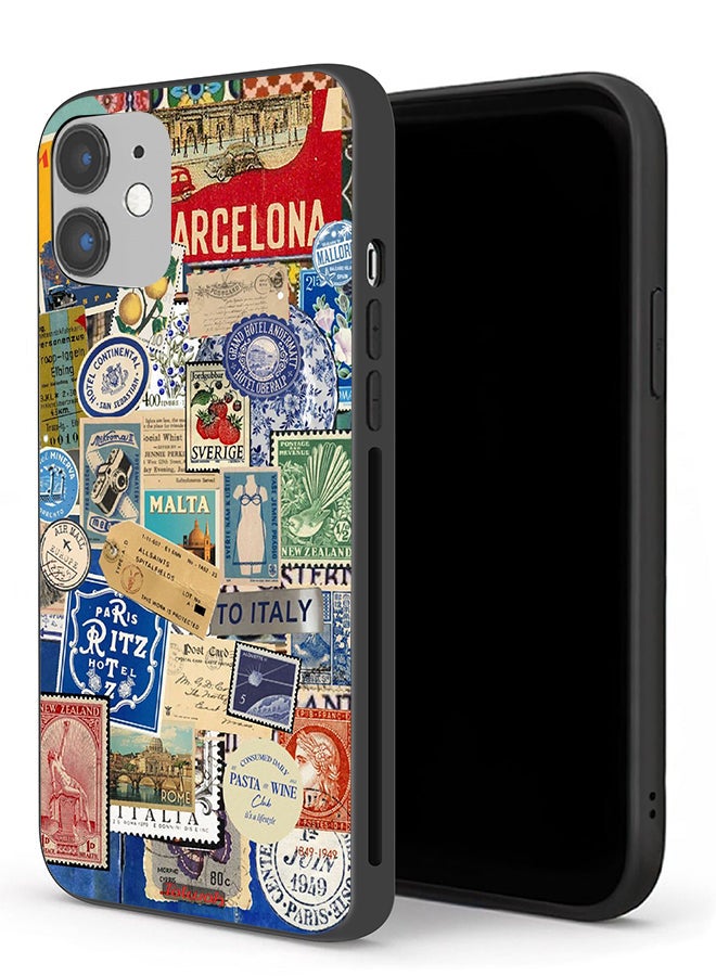Tolwak Apple iPhone 12 mini Protective Case Stickers Of Different Cities - Image 1
