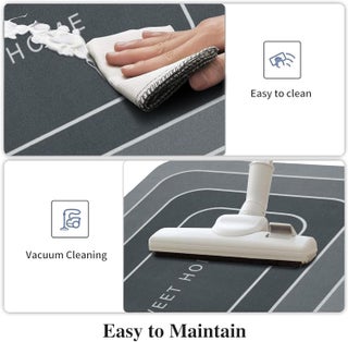 Safe Bathroom and Kitchen Mat, 2-Piece Set, Non-Slip Rubber Backing, Foot Sup... - view 4