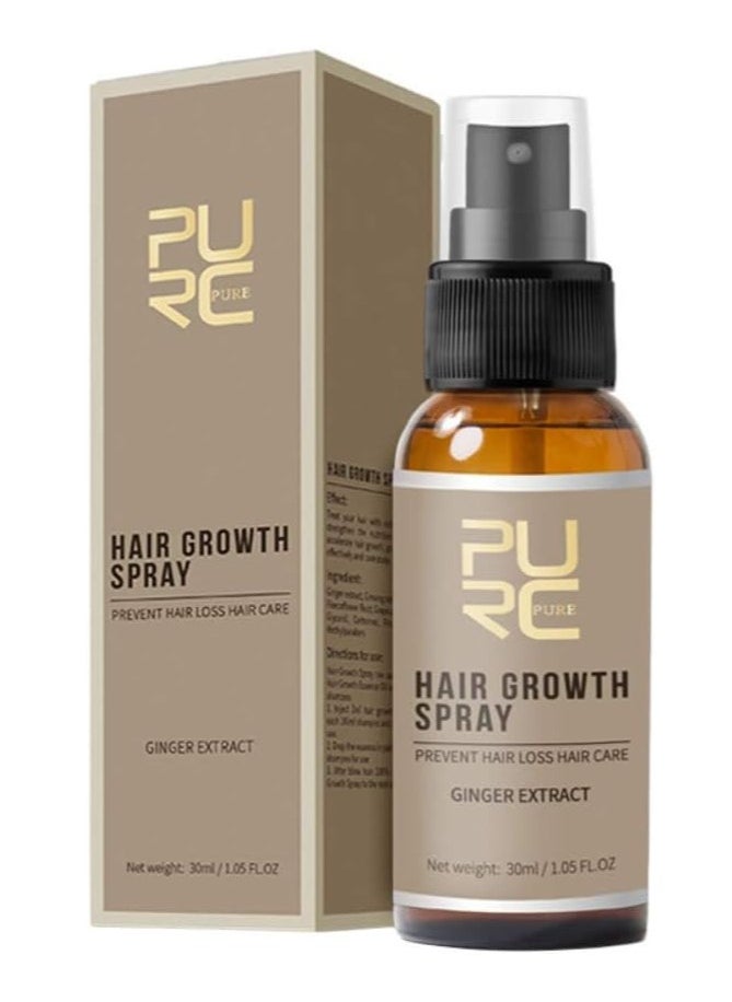 PURC - Fast Hair Growth Spray Hair Regrowth Treatment Anti Hair Loss Hair Care Hair Thickening Spray Hair Growth Essence Spray 30ML - Image 1