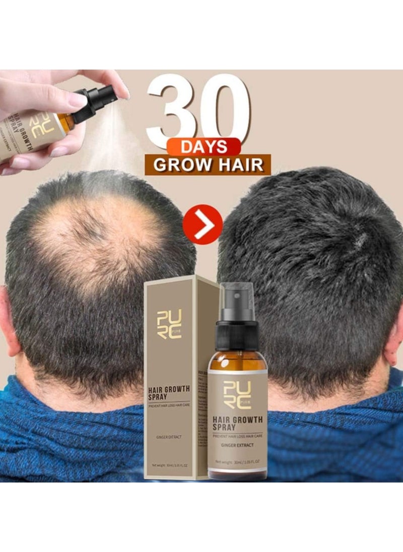 PURC - Fast Hair Growth Spray Hair Regrowth Treatment Anti Hair Loss Hair Care Hair Thickening Spray Hair Growth Essence Spray 30ML - Image 1