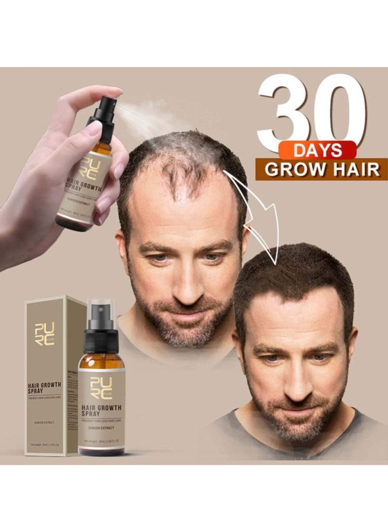PURC - Fast Hair Growth Spray Hair Regrowth Treatment Anti Hair Loss Hair Care Hair Thickening Spray Hair Growth Essence Spray 30ML - Image 1