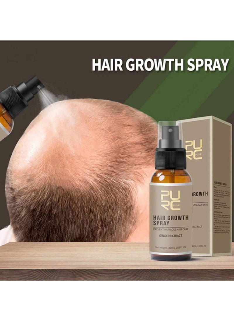 PURC - Fast Hair Growth Spray Hair Regrowth Treatment Anti Hair Loss Hair Care Hair Thickening Spray Hair Growth Essence Spray 30ML - Image 1