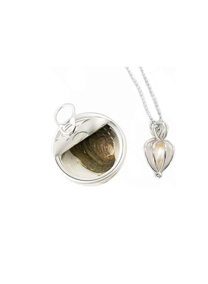 maya accessories Pearl Kit, Pearl Kit Box Pearl in Oyster, DIY Creative Necklace Jewelry Gift Set, Fashion Creations Kit with Pendant Necklace Durable for Women Girls, bamboo  - Image 2