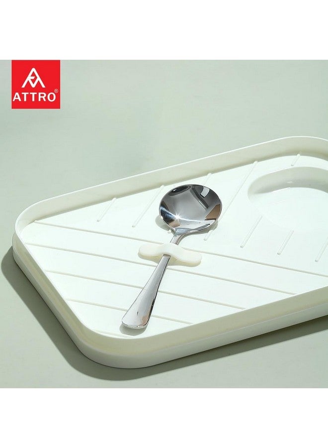 ATTRO Rock Star Unicorn Themed Kids Lunch Box with Inner Steel 3 Compartment 1 Small Container, 1 Spoon & Separate Internal Lid Leakproof- 1400ml+80ml Pink - Image 2