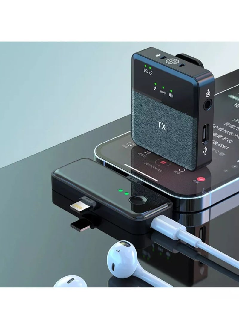 Tx 3-in-1 Wireless Microphone for iPhone & Type-C Devices – Dual Mic System for Crystal Clear Audio Recording and Streaming - Image 4