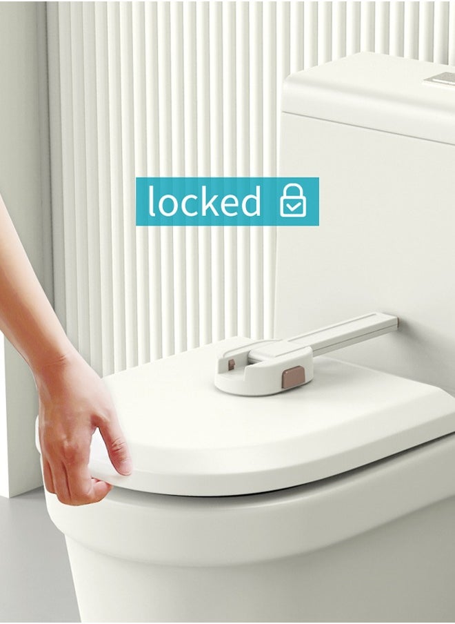 Occuwzz Baby Safety Locks 5 PCS Proof Easy to Install No Tools Required for Drilling White Childproof for Toddlers  Kids White Door Locks for Baby  - Image 5