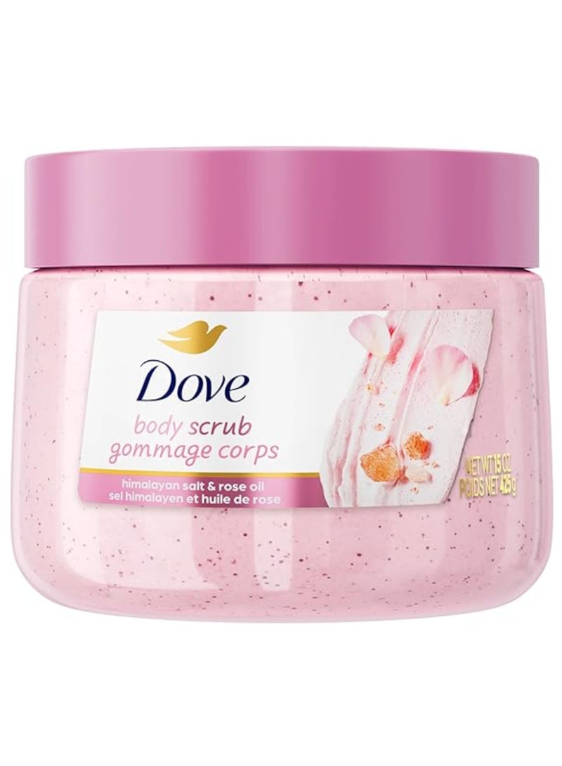 Dove Body Scrub Gommage Corps Himalayan Salt & Rose Oil