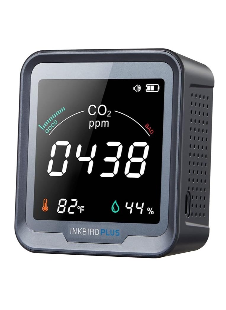 Generic INKBIRDPLUS Indoor CO2 Detector Air Quality Monitor Tester for Carbon Dioxide Temperature and Relative Humidity  - Image 1