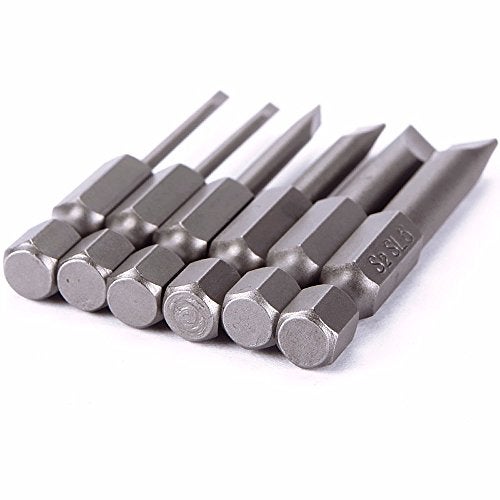 Rocaris 6pcs 2 in 2.0-6.0mm Flat Head Slotted Tip Magnetic Slotted Screwdrivers Bits Multifunctional Alloy Steel Screwdriver Set - Image 4