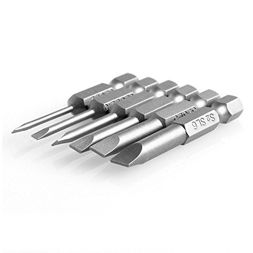 Rocaris 6pcs 2 in 2.0-6.0mm Flat Head Slotted Tip Magnetic Slotted Screwdrivers Bits Multifunctional Alloy Steel Screwdriver Set - Image 3