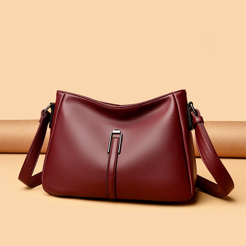 New Textured Pebble Grain Shoulder Bag Crossbody Tote for Women - Image 2