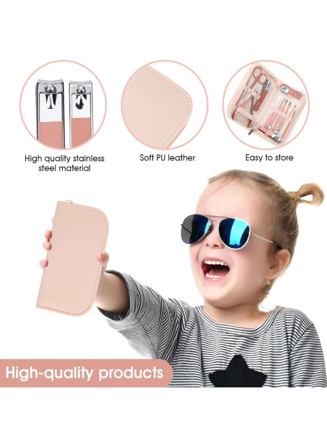 Portable Nail Clipper And Beauty Tool Set, Rose Gold Stainless Steel 12-In-1 Nail Art Set, Comes With A Pink Leather Bag, Suitable For Home, Workplace, Outdoor Travel, Gifting, And Beauty Salons. - Image 3