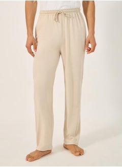 Styli Pack of 2 - Solid Open Hem Pyjama with Drawstring  - Image 2