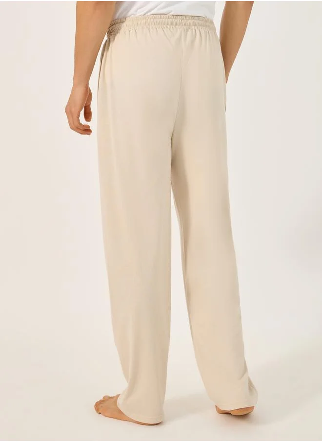 ستايلي Pack of 2 - Solid Open Hem Pyjama with Drawstring