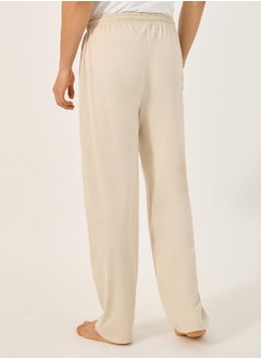 Styli Pack of 2 - Solid Open Hem Pyjama with Drawstring  - Image 5