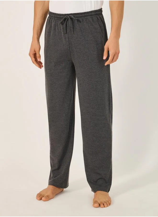 ستايلي Pack of 2 - Solid Open Hem Pyjama with Drawstring