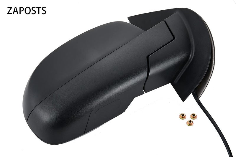ZAPOSTS Rearview mirror Replacement Fit for 2007-2013 for Chevy Silverado 1500 2500 HD 3500 HD for GMC Sierra 1500 2500 HD for GMC Yukon/Yukon XL 1500 Power Heated Manual Fold Right Side View Mirror - Image 3