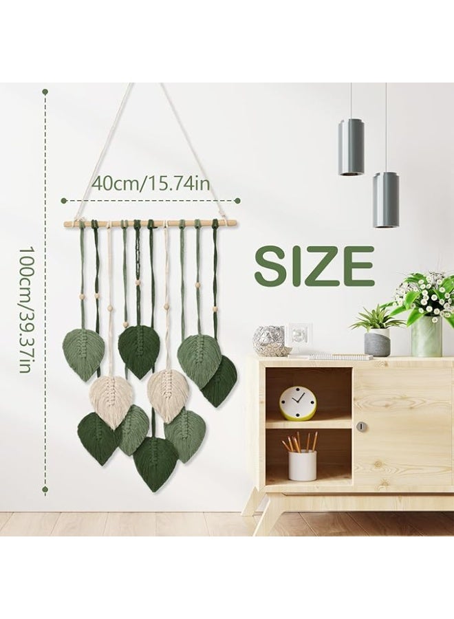 انتيكيانو جدارية حائط ، قطعتان من الزينة الجدارية، نسيج يدوي، ديكور بوهيمي، تعليقة جدارية منسوجة - Image 2