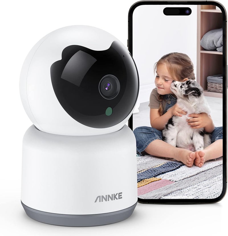 ANNKE 2K Indoor Security Camera Wireless, 360°Pan/Tilt Baby & Pet Monitor Wifi Camera for Home with Two-Way Audio, Night Vision, Smart Human/Sound Motion Detection, Cloud/SD Storage, Works with Alexa - Image 1