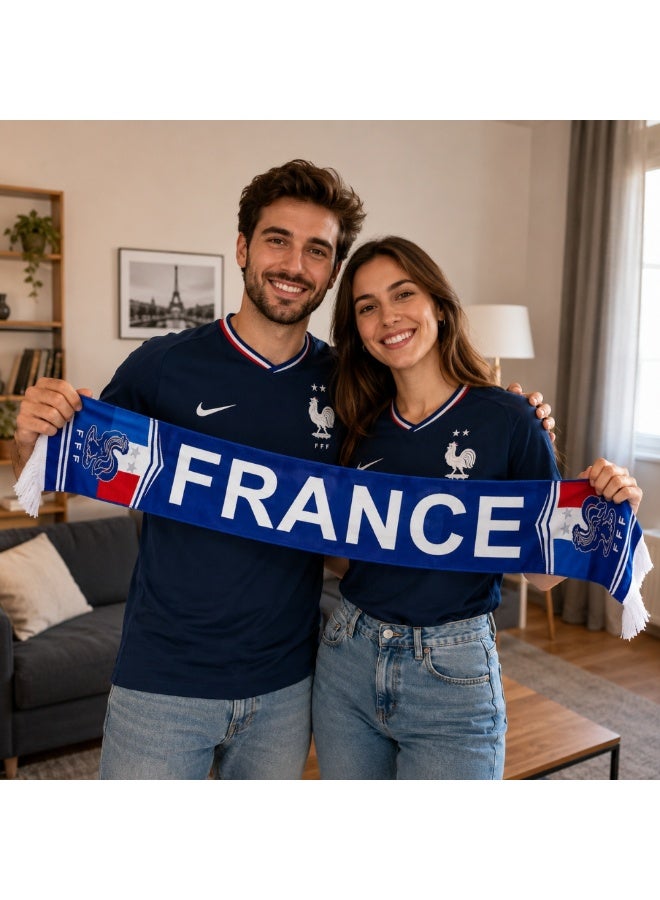 France National Flag Football Scarf For Sports Event Souvenirs Patriotic Themed Party Supplies - Image 2