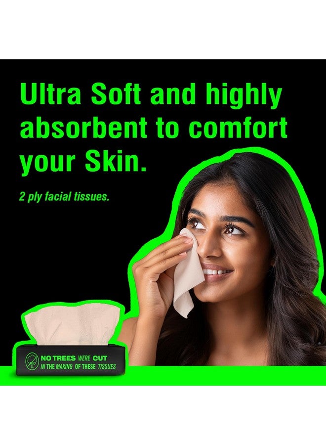 BECO Beco Bamboo Super Soft Facial Tissue 100 Pulls (Pack of 12), 1200 Pulls 2 ply 100% Natural and Ecofriendly - Image 2